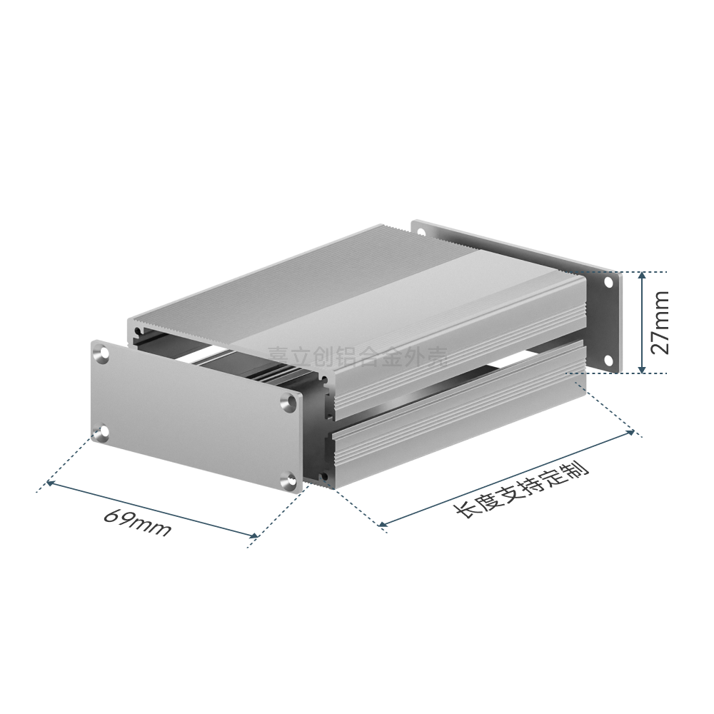69*27分体式铝合金外壳  K43