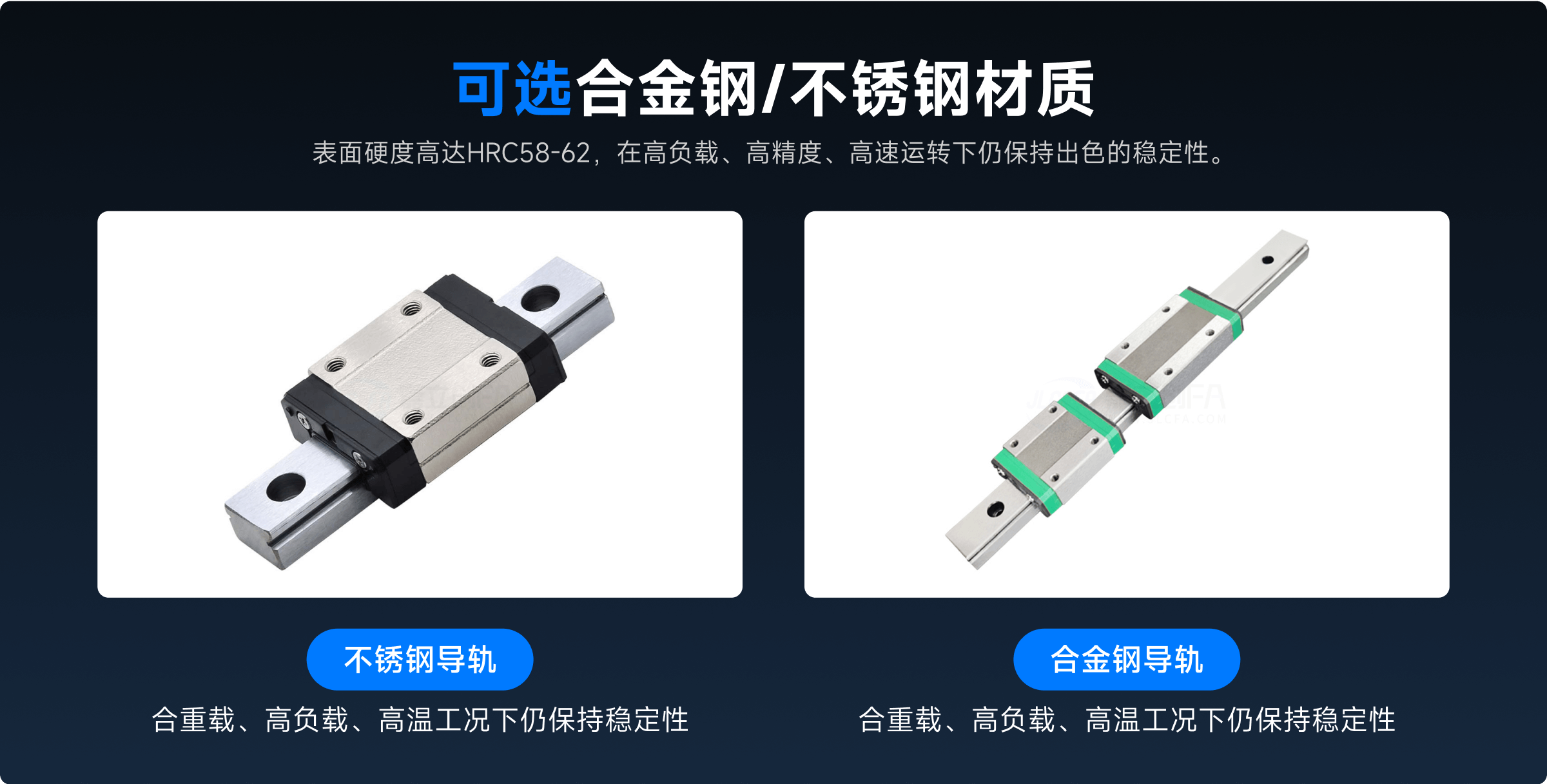 2种材质直线导轨