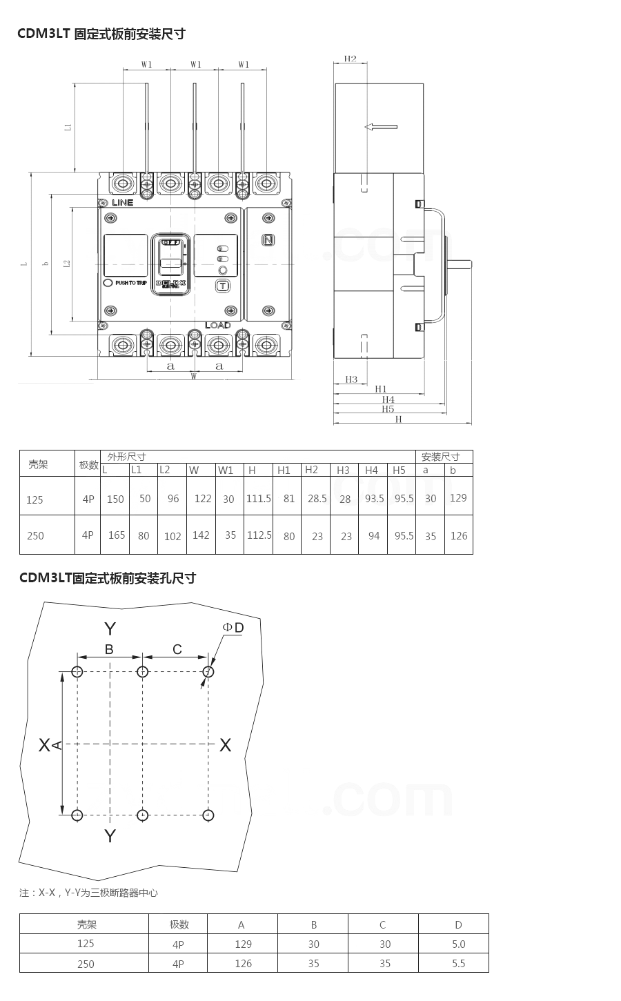 CDM3LT塑壳漏电保护断路器尺寸图.png