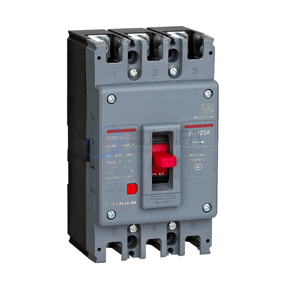 德力西DELIXI 塑壳断路器 CDM3S系列 CDM3S-125C/3300 125A新 德力西DELIXI 塑壳断路器 CDM3S系列 CDM3S-125C/3300 125A新