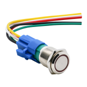 IANA-GQ16 金属按钮开关 Φ16安装孔 IANA-GQ16-11E/R/24V