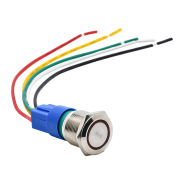 IANA-GQ19 金属按钮开关 Φ19安装孔 IANA-GQ19-11E/R/24V