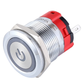 一佳(YIJIA) 金属按钮 GQ22B Φ22安装孔 YJ-GQ22BF-11EZP/N 24V 红