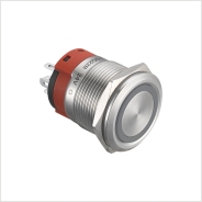 一佳(YIJIA) 金属按钮 GQ22B Φ22安装孔 YJ-GQ22BF-11EZ/S 24V 蓝