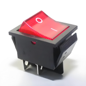 船型开关 KCD2红色4脚2档带灯  开孔28*22