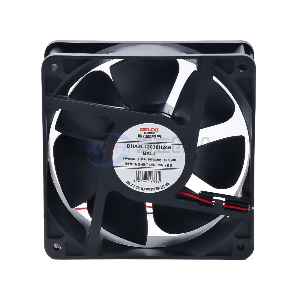 德力西DELIXI 轴流风机  120*120*38 直流24V DHAZL12038H24B