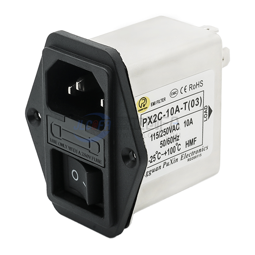 单相滤波器 螺丝固定 插座 带开关