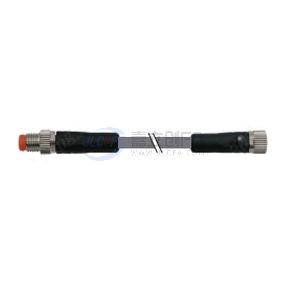 M8连接器 圆形连接器 带线 M8-4MS/M8-4FS-1204-1M