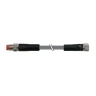 M8连接器 圆形连接器 带线 M8-4MS/M8-4FS-1104-5M产品主图