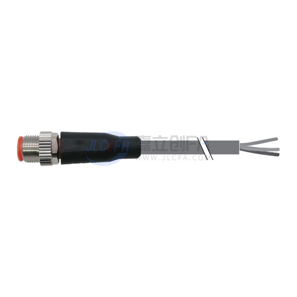 M12连接器 圆形连接器 带线 M12-5MS-2305-1M