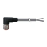 M12连接器 圆形连接器 带线 M12-4FR-2204-5M产品主图