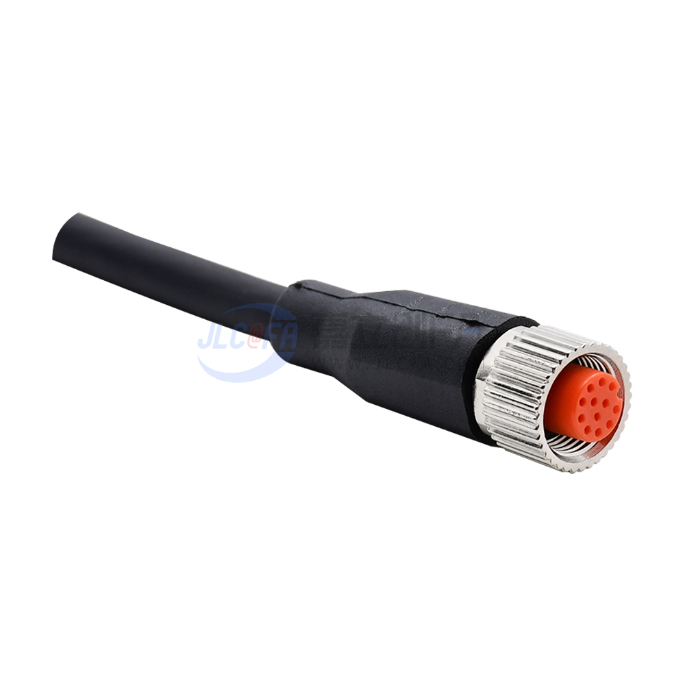 M12连接器 圆形连接器 带线 M12-12FS-21012-1M M12连接器 圆形连接器 带线 M12-12FS-21012-1M