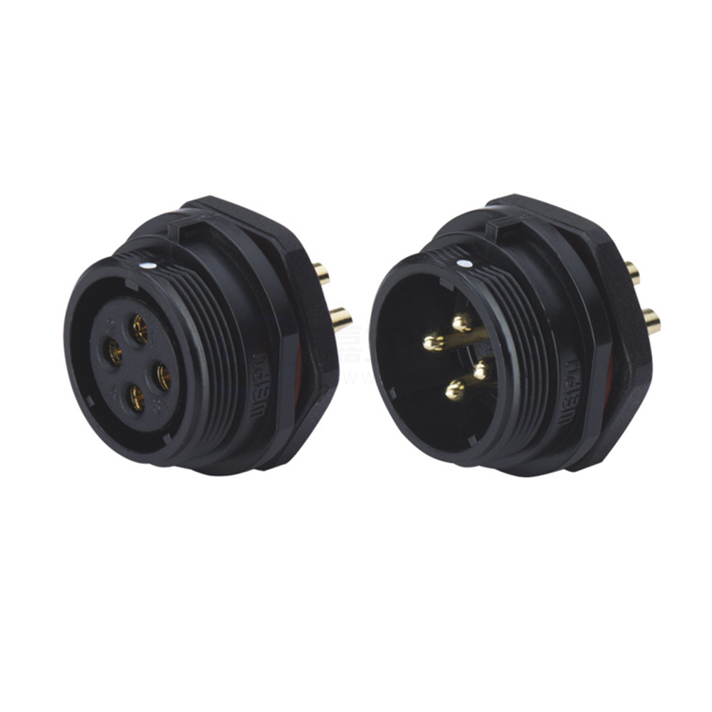 威浦(WEIPU)圆形连接器 防水型 SP系列 后螺母插座 螺纹锁紧 插孔 IP68 SP1312/S5