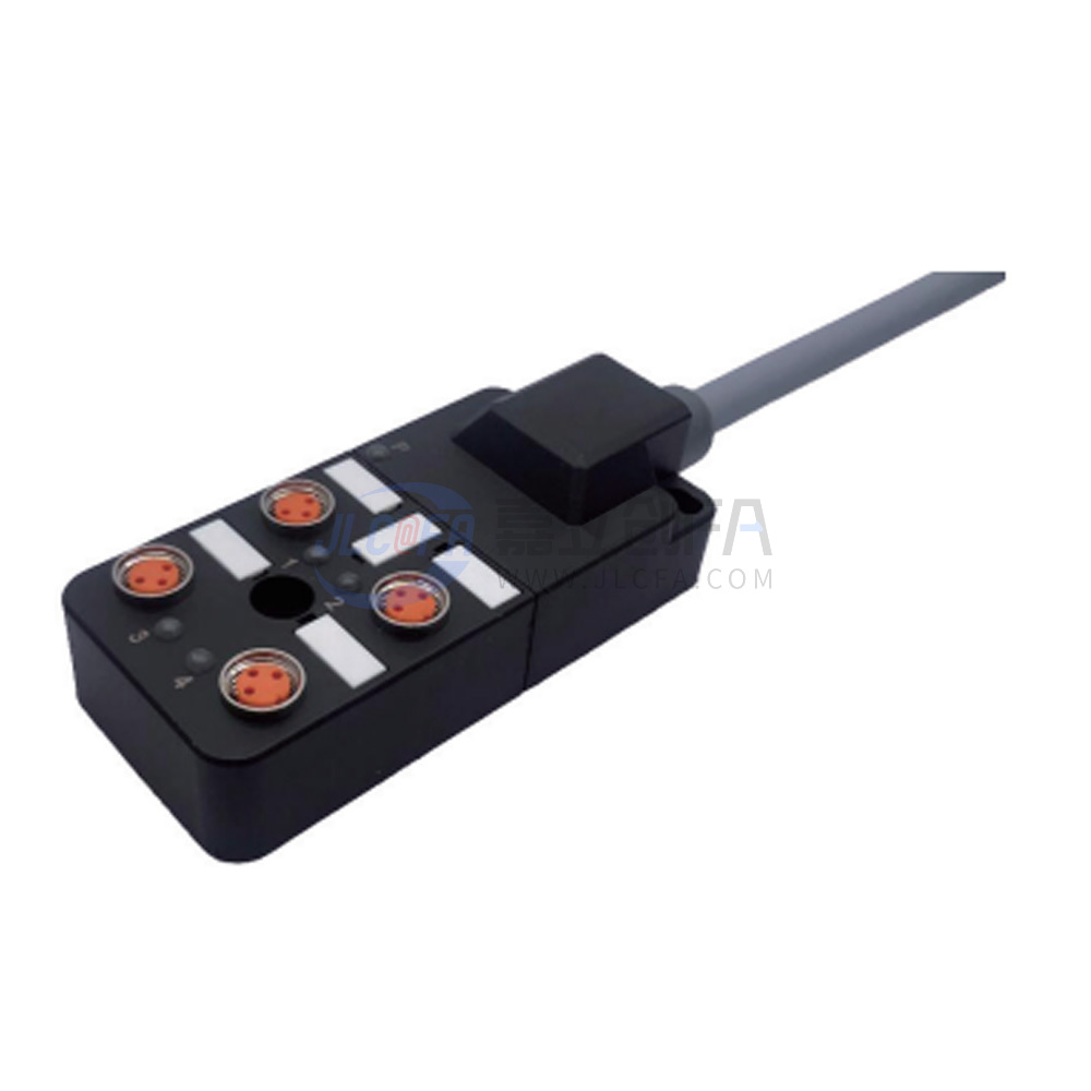 M8分配器 预铸电缆 单通道 分线盒 D4M8-3S-PNP-3116-5M M8分配器 预铸电缆 单通道 分线盒 D4M8-3S-PNP-3116-5M