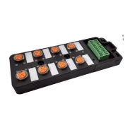 M12分配器 不带电缆 直插式插座 双通道 分线盒 D8M12-5T-PNP-DZ