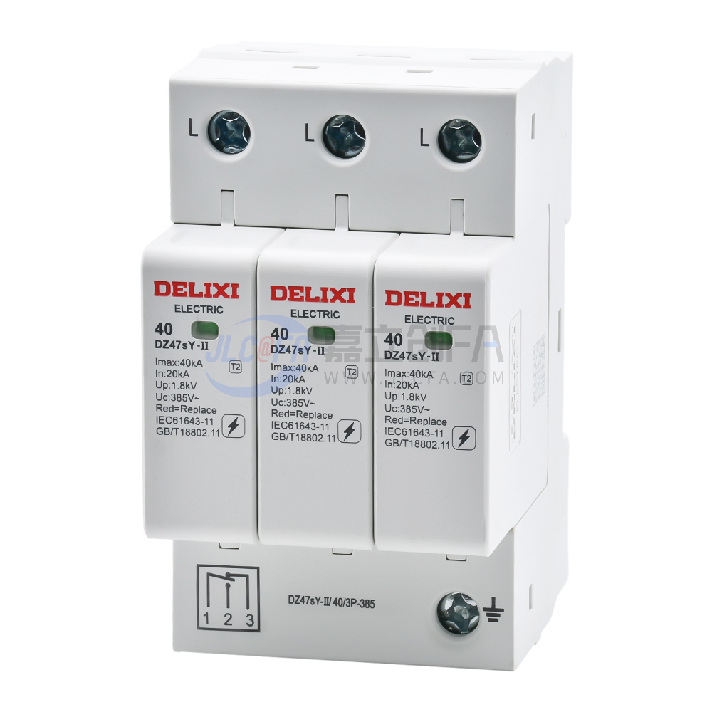 德力西(DELIXI) 电涌保护器 DZ47sY-II DZ47sY-II 40kA 3P 385V YX 德力西(DELIXI) 电涌保护器 DZ47sY-II DZ47sY-II 40kA 3P 385V YX