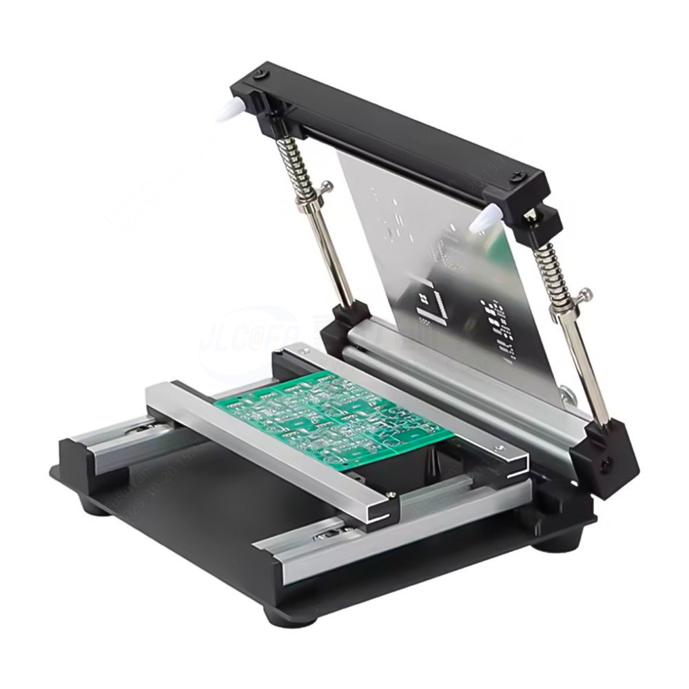 简易SMT钢网锡膏丝印台1515