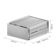 分体式铝合金壳体145*68*200 本色喷砂阳极氧化(免费赠送盖板沉头螺钉)