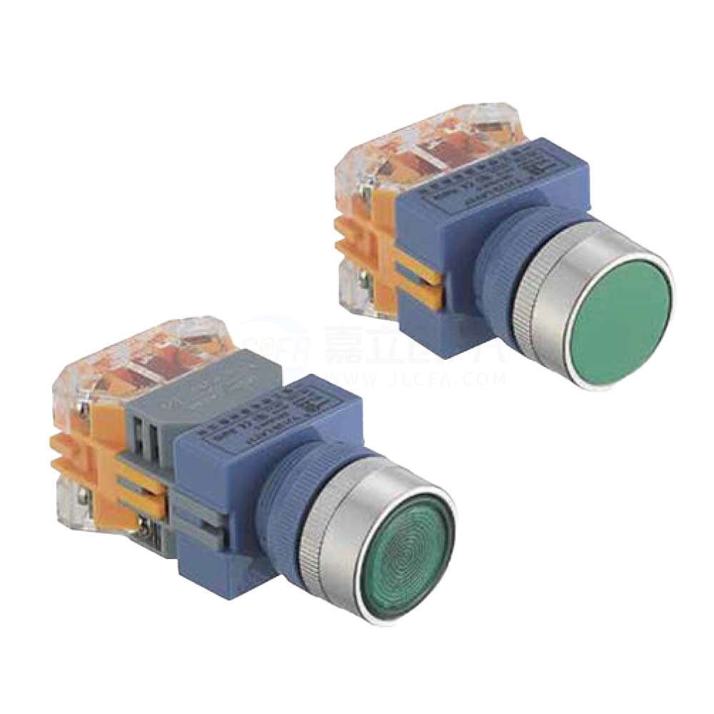 一佳(YIJIA) 平头按钮 LAY37系列 Φ25安装孔 Φ25YJ139-LAY37-10BNZS 黄