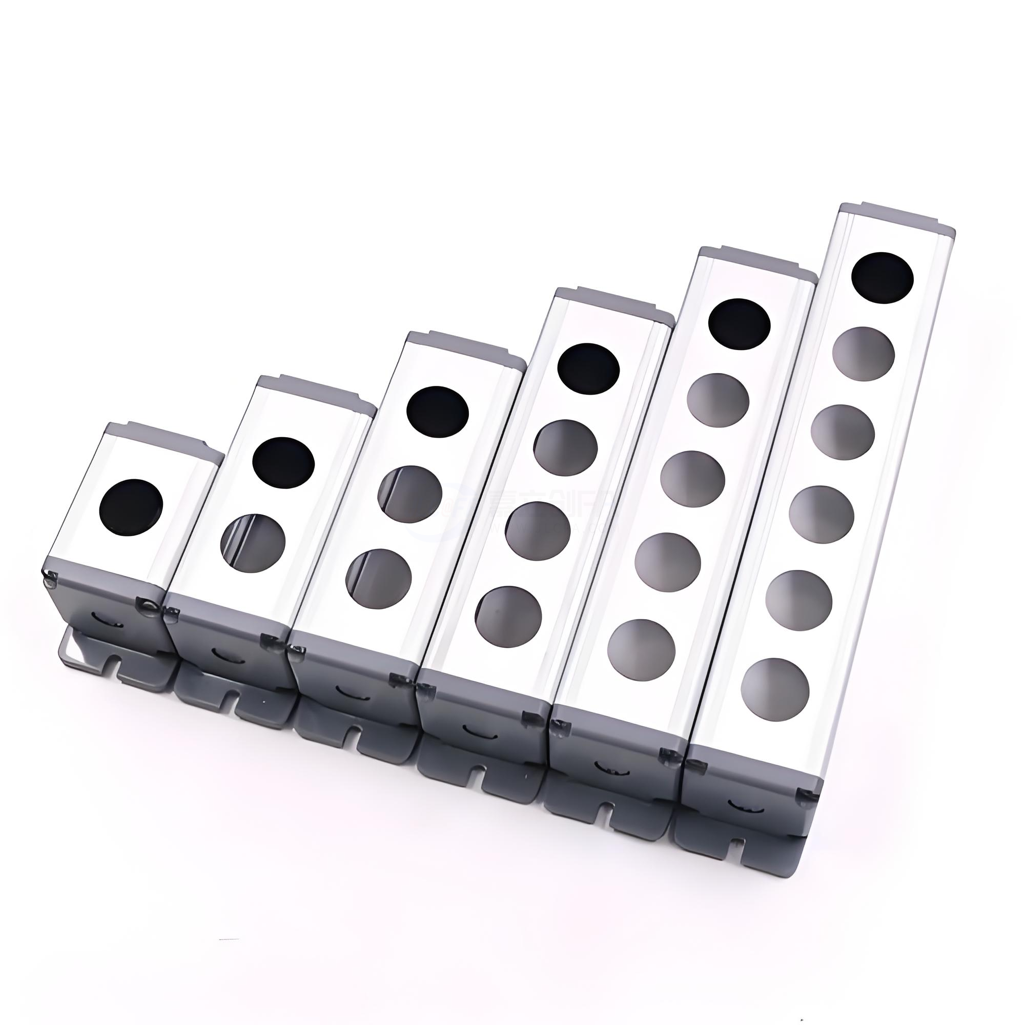 铝合金按钮盒 19mm安装孔 带支耳 2孔