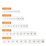 接线端子台配件 标记条 ZB8数字(1-10)横打产品主图