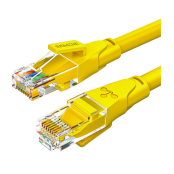 山泽(SAMZHE) 六类网线 千兆非屏蔽双绞 0.5米 黄色