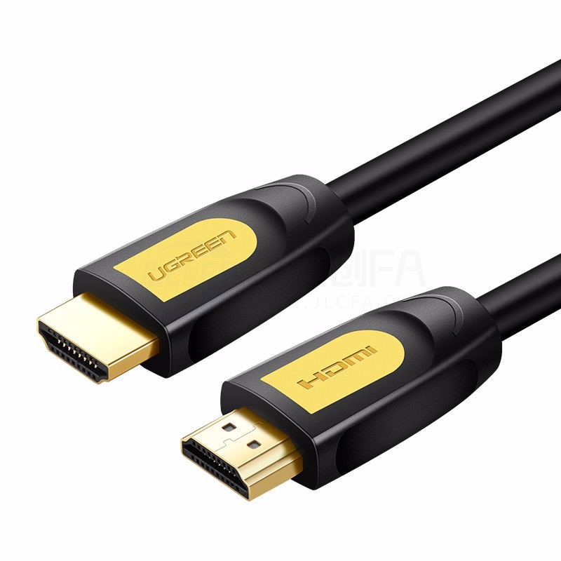 绿联 HDMI2.0高清线 黄黑款圆线