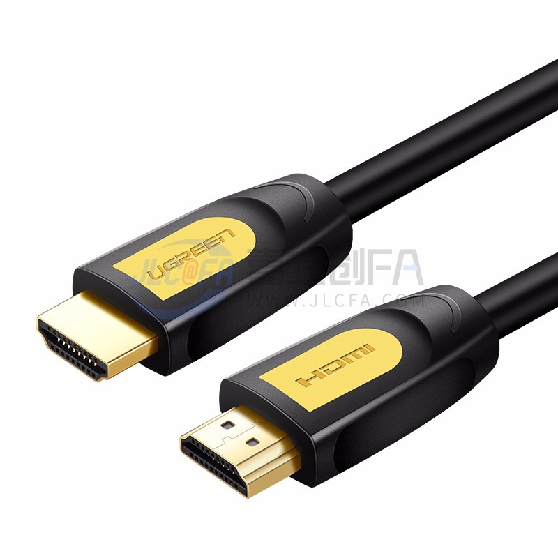 绿联 HDMI2.0高清线 黄黑款圆线
