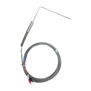国产 温度传感器 LC110系列 热电偶 金属网内玻纤 探头L式LC110-K-1.6-200/100-2M-GF-U