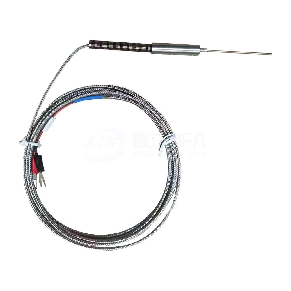 国产 温度传感器 LC115系列 热电偶 金属网内玻纤导线 探头式LC115-K-D5-L100-2M-GF-U