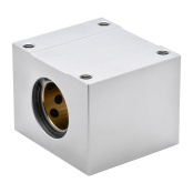 无油衬套固定座组件 内置铜合金衬套 加宽方形 双挡圈型