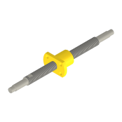 30度梯形丝杠组件 法兰型螺帽 固定侧+固定侧