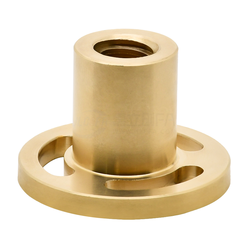 30度梯形丝杠用螺帽 右旋 嵌入圆法兰型