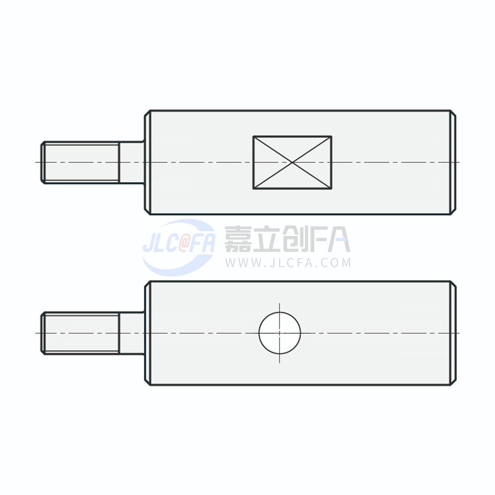 实心导向轴 直杆型 一端外螺纹型 带扳手槽型/带通孔型 g6 实心导向轴 直杆型 一端外螺纹型 带扳手槽型/带通孔型 g6