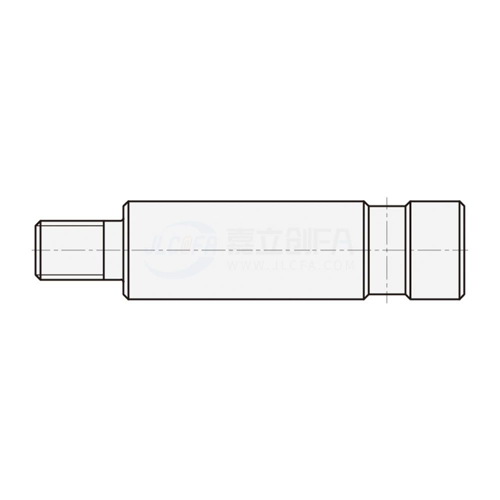 实心导向轴 带止动螺丝槽型 一端带止动螺丝槽型  一端外螺纹型 g6