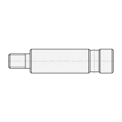 实心导向轴 带止动螺丝槽型 一端带止动螺丝槽型  一端外螺纹型 g6