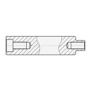 实心导向轴 内螺纹引导型 一端台阶内螺纹型 g6