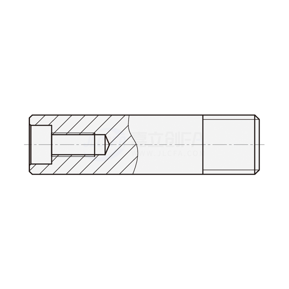 实心导向轴 内螺纹引导型 一端外螺纹同径型 g6