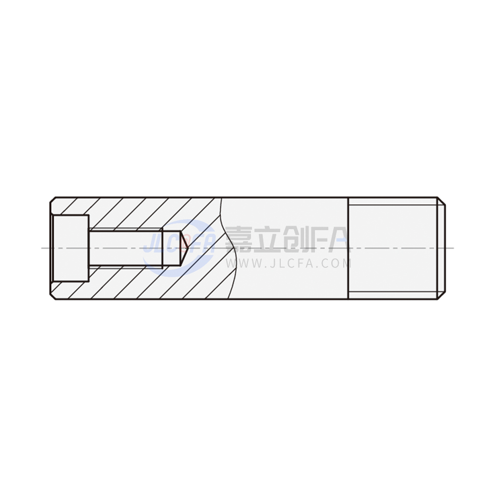 实心导向轴 内螺纹引导型 一端外螺纹同径型 g6