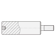 实心导向轴 内六角孔型 一端外螺纹型 g6