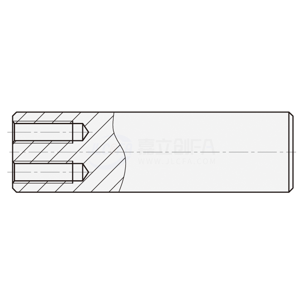 实心导向轴 双孔型 轴端不加工 g6