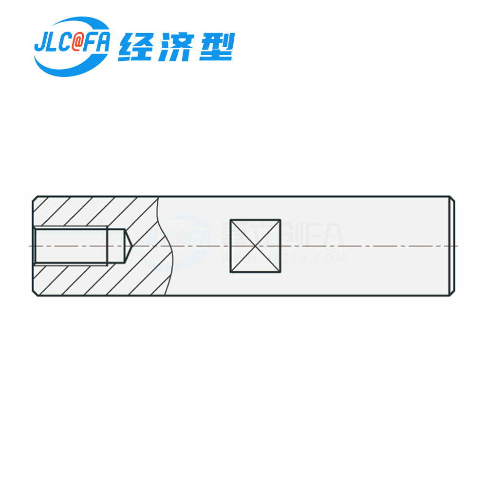 经济型导向轴 一端内螺纹型 带扳手槽型