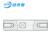 经济型导向轴 两端内螺纹型 带扳手槽型