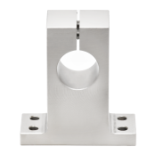 加厚T形导向轴支座 开口式夹紧固定  加厚型