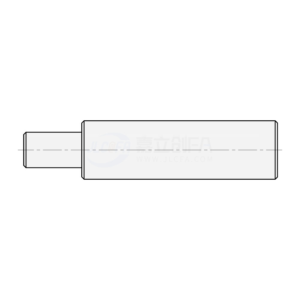 转轴  一端台阶型 轴端不加工 轴身不加工