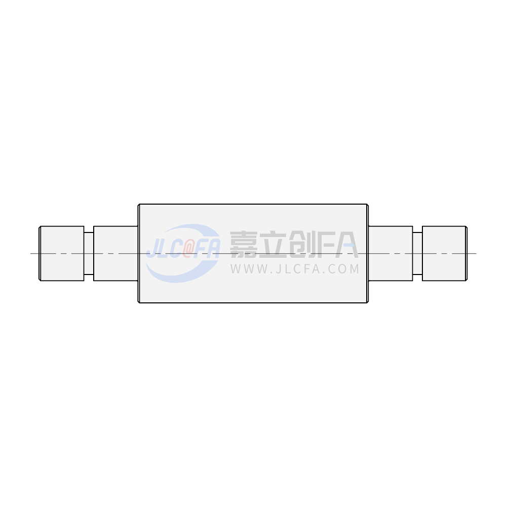 转轴 两端台阶型 带挡圈槽型 轴身不加工