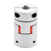 梅花式联轴器 铝合金 带键槽螺钉夹紧型