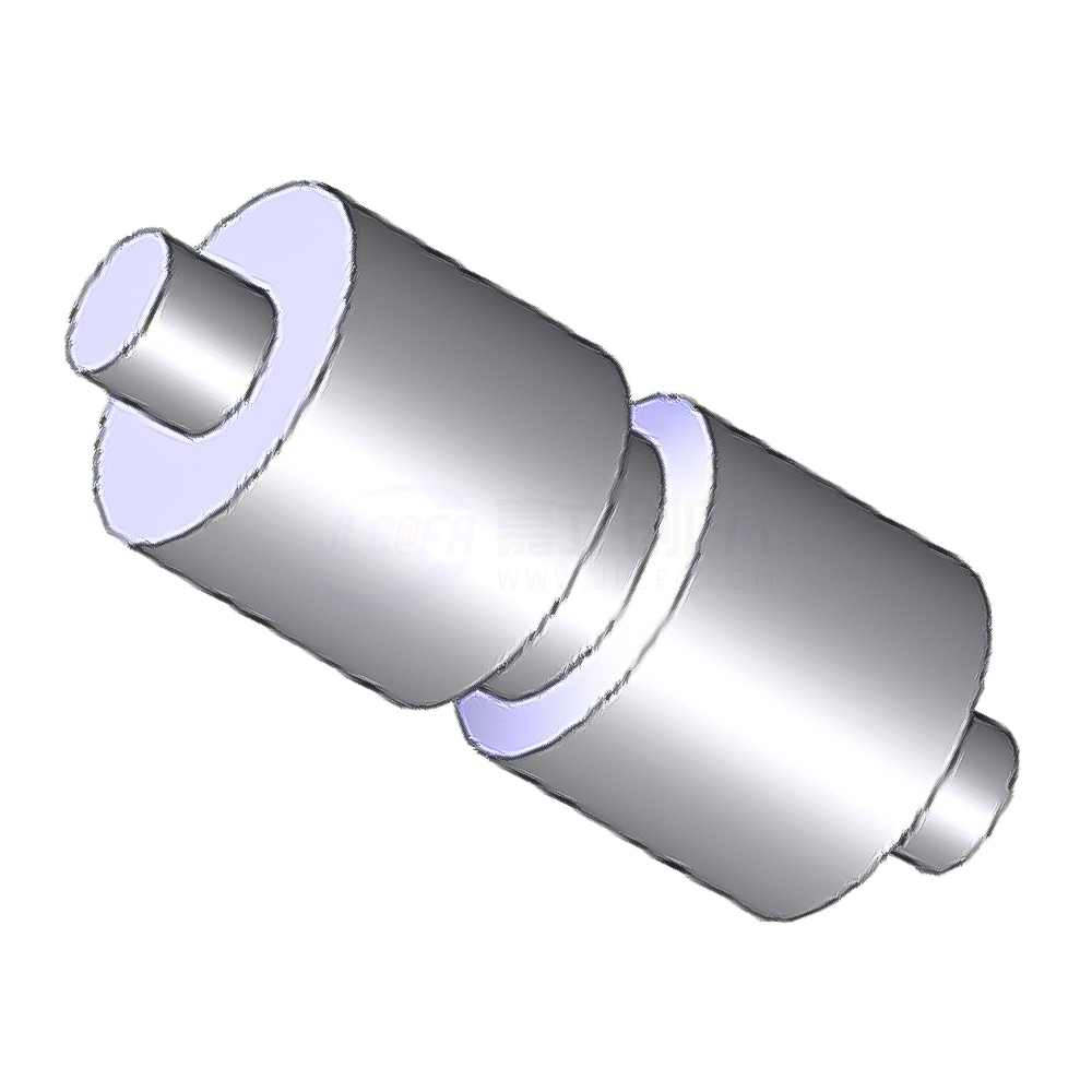 平皮带用滑轮 带轴  有法兰 直柱型/圆弧型/带肋槽直柱型 L=25~100