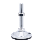 经济型碳钢脚杯（底座有细微刀纹） 中载型 固定调节型· 圆形带橡胶垫