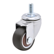 轻型脚轮 螺杆万向型 轮部人造胶